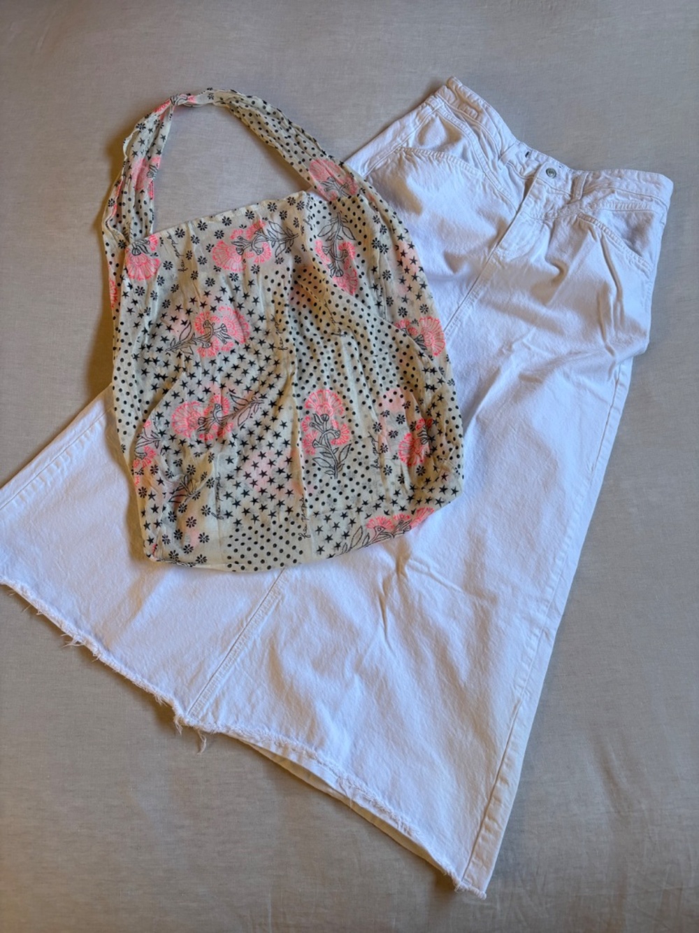 Free People We The Free "Come As You Are" White Denim Maxi Skirt - Picture 10 of 13